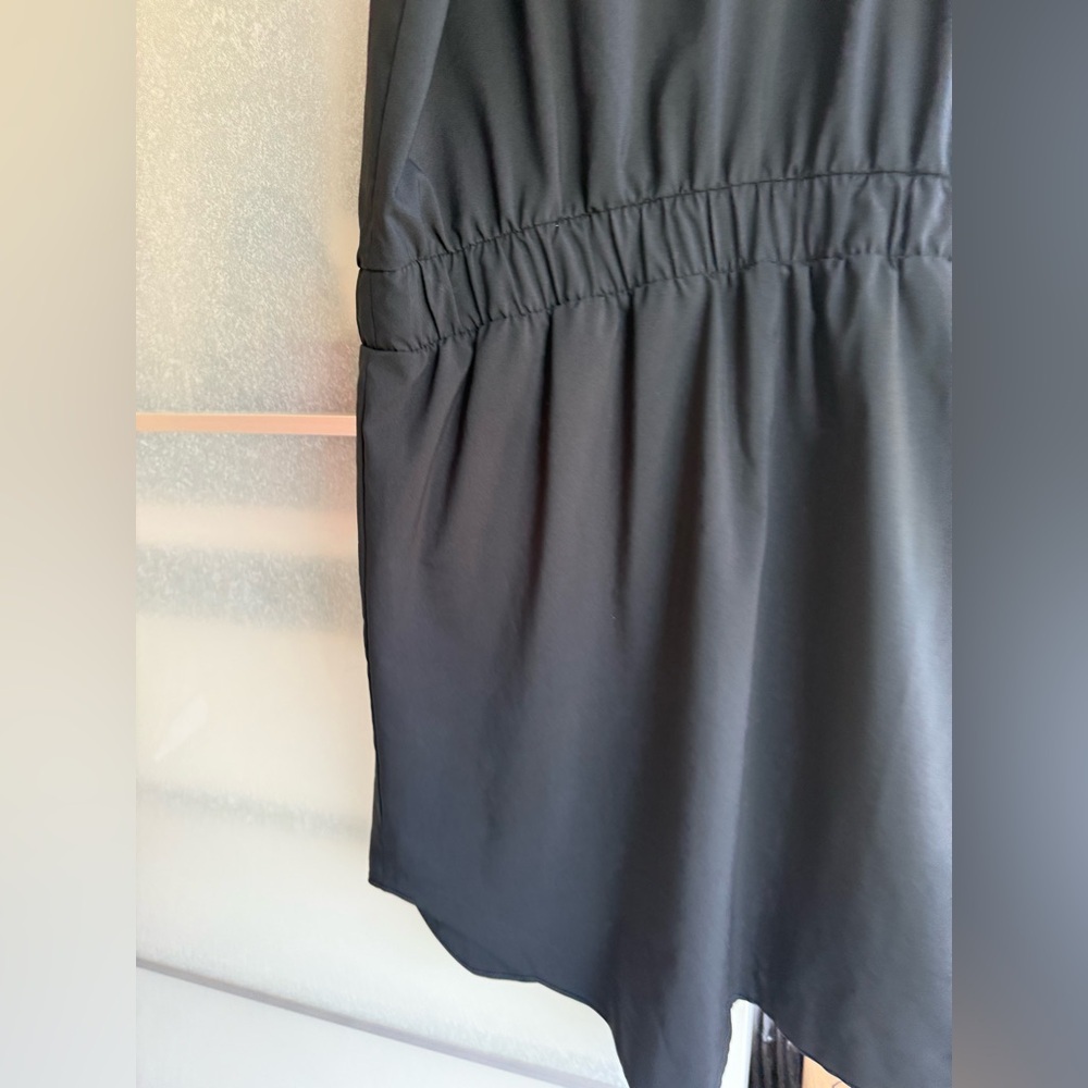 Lole Black V-Neck Mini Dress Size L - Picture 3 of 7